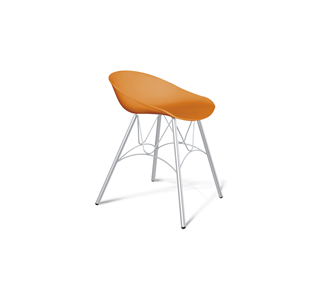 Кухонный стул SHT-ST19/S100 (оранжевый/хром лак) в Перми