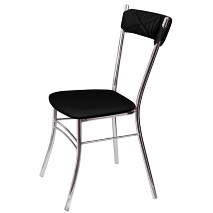 Обеденный стул Бистро Софт СРП-080С Люкс  Экотекс черный в Перми - изображение