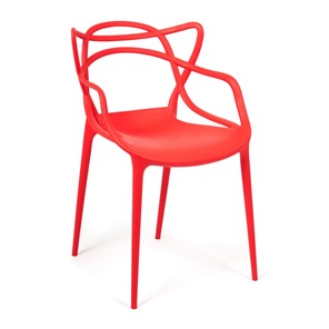 Стул обеденный Cat Chair (mod.028) пластик, 54,5*56*84 красный, арт.19625 в Перми