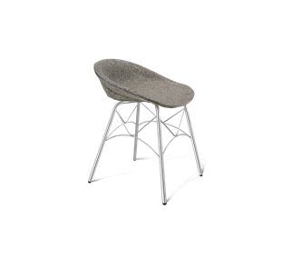 Обеденный стул SHT-ST19-SF1 / SHT-S107 (коричневый сахар/хром лак) в Перми