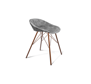 Обеденный стул SHT-ST19-SF1 / SHT-S37 (дымный/медный металлик) в Перми - предосмотр