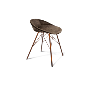 Обеденный стул SHT-ST19-SF1 / SHT-S37 (кофейный трюфель/медный металлик) в Перми - предосмотр
