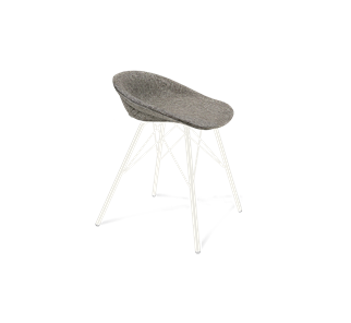 Обеденный стул SHT-ST19-SF1 / SHT-S37 (коричневый сахар/белый муар) в Перми - предосмотр