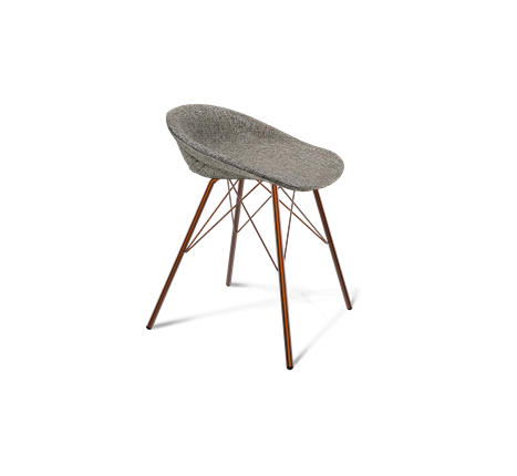 Обеденный стул SHT-ST19-SF1 / SHT-S37 (коричневый сахар/медный металлик) в Перми - изображение