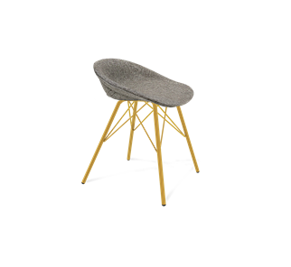 Обеденный стул SHT-ST19-SF1 / SHT-S37 (коричневый сахар/золото) в Перми - предосмотр