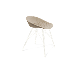 Обеденный стул SHT-ST19-SF1 / SHT-S37 (ванильный крем/белый муар) в Березниках