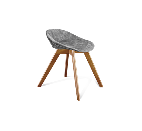 Обеденный стул SHT-ST19-SF1 / SHT-S39 (дымный/светлый орех) в Перми - изображение