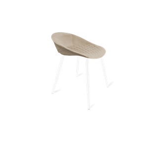 Обеденный стул SHT-ST19-SF1 / SHT-S95-1 (ванильный крем/белый муар) в Перми - предосмотр