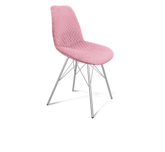 Обеденный стул SHT-ST29-С22 / SHT-S37 (розовый зефир/хром лак) в Перми - предосмотр