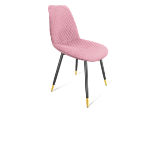 Обеденный стул SHT-ST29-С22 / SHT-S95-1 (розовый зефир/черный муар/золото) в Перми