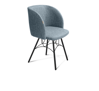 Обеденный стул SHT-ST33 / SHT-S100 (синий лед/черный муар) в Перми - предосмотр