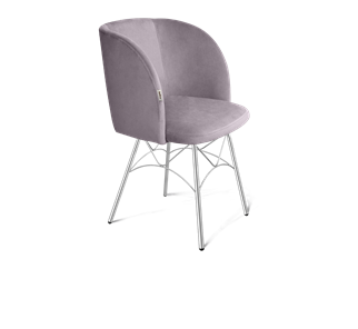 Обеденный стул SHT-ST33 / SHT-S107 (сиреневая орхидея/хром лак) в Перми