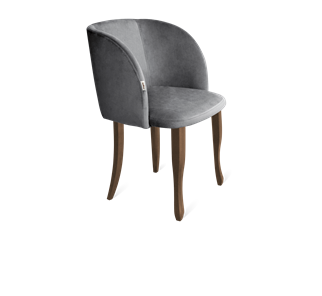 Обеденный стул SHT-ST33 / SHT-S122 (угольно-серый/темный орех/черный муар) в Перми