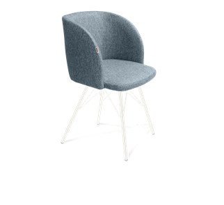 Обеденный стул SHT-ST33 / SHT-S37 (синий лед/белый муар) в Перми