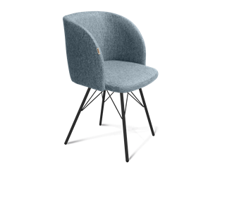 Обеденный стул SHT-ST33 / SHT-S37 (синий лед/черный муар) в Перми