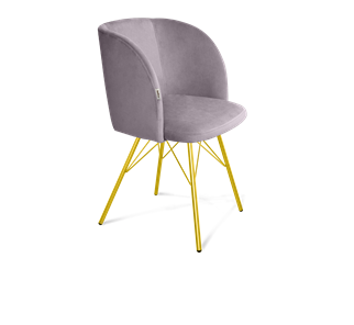 Обеденный стул SHT-ST33 / SHT-S37 (сиреневая орхидея/золото) в Перми - предосмотр