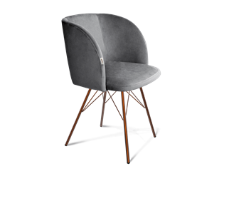 Обеденный стул SHT-ST33 / SHT-S37 (угольно-серый/медный металлик) в Перми