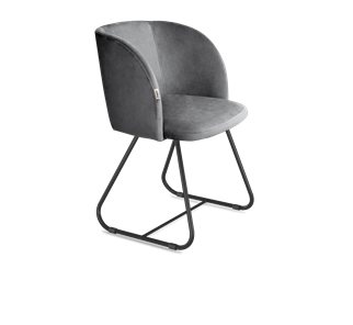 Обеденный стул SHT-ST33 / SHT-S38 (угольно-серый/черный муар) в Перми