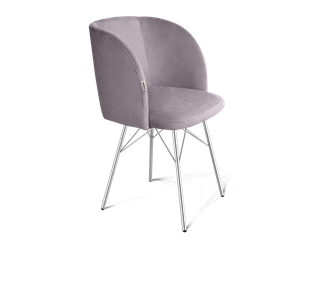 Обеденный стул SHT-ST33 / SHT-S64 (сиреневая орхидея/хром лак) в Перми
