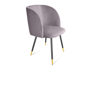 Обеденный стул SHT-ST33 / SHT-S95-1 (сиреневая орхидея/черный муар/золото) в Перми