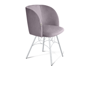 Обеденный стул SHT-ST33 / SHT-S100 (сиреневая орхидея/хром лак) в Перми