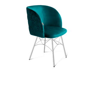 Обеденный стул SHT-ST33-1 / SHT-S107 (альпийский бирюзовый/хром лак) в Перми