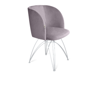 Обеденный стул SHT-ST33 / SHT-S112 (сиреневая орхидея/хром лак) в Перми - предосмотр