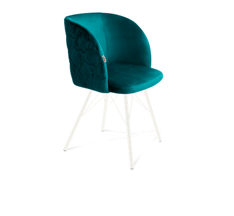 Обеденный стул SHT-ST33-1 / SHT-S37 (альпийский бирюзовый/белый муар) в Перми - изображение