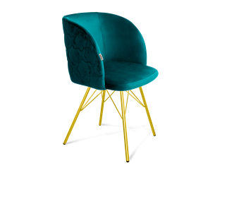 Обеденный стул SHT-ST33-1 / SHT-S37 (альпийский бирюзовый/золото) в Перми