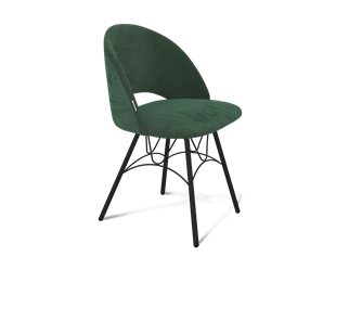 Обеденный стул SHT-ST34 / SHT-S100 (лиственно-зеленый/черный муар) в Перми