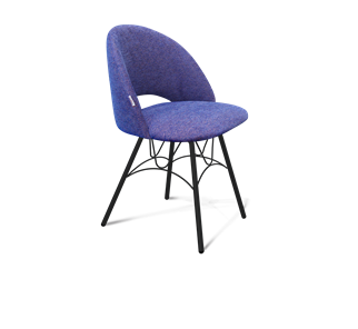 Обеденный стул SHT-ST34 / SHT-S100 (синий мираж/черный муар) в Перми