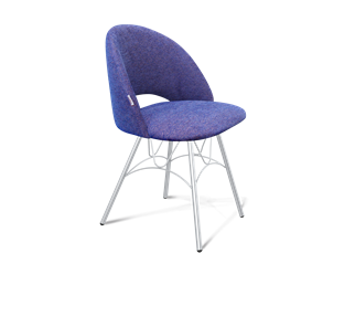 Обеденный стул SHT-ST34 / SHT-S100 (синий мираж/хром лак) в Перми