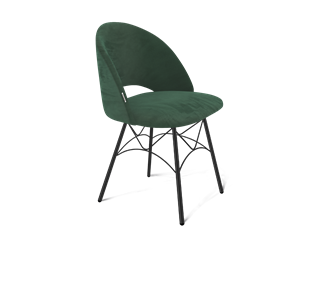 Обеденный стул SHT-ST34 / SHT-S107 (лиственно-зеленый/черный муар) в Перми