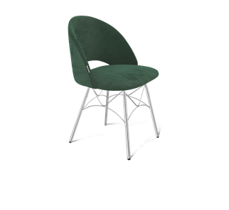 Обеденный стул SHT-ST34 / SHT-S107 (лиственно-зеленый/хром лак) в Перми
