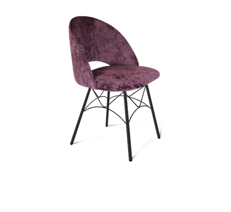 Обеденный стул SHT-ST34 / SHT-S107 (вишневый джем/черный муар) в Перми - изображение