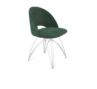 Обеденный стул SHT-ST34 / SHT-S112 (лиственно-зеленый/хром лак) в Перми