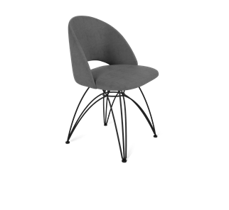 Обеденный стул SHT-ST34 / SHT-S112 (платиново-серый/черный муар) в Перми