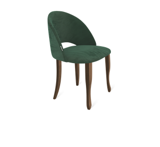 Обеденный стул SHT-ST34 / SHT-S122 (лиственно-зеленый/темный орех/черный муар) в Перми