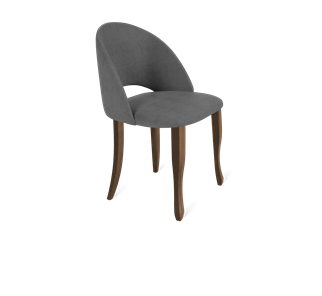 Обеденный стул SHT-ST34 / SHT-S122 (платиново-серый/темный орех/черный муар) в Перми