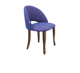 Обеденный стул SHT-ST34 / SHT-S122 (синий мираж/темный орех/черный муар) в Перми - предосмотр