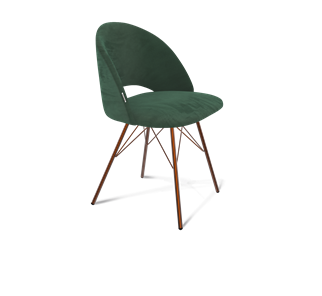 Обеденный стул SHT-ST34 / SHT-S37 (лиственно-зеленый/медный металлик) в Перми
