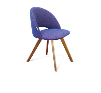 Обеденный стул SHT-ST34 / SHT-S39 (синий мираж/светлый орех) в Перми - предосмотр