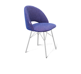 Обеденный стул SHT-ST34 / SHT-S64 (синий мираж/хром лак) в Перми