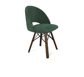 Обеденный стул SHT-ST34 / SHT-S70 (лиственно-зеленый/темный орех/черный муар) в Перми