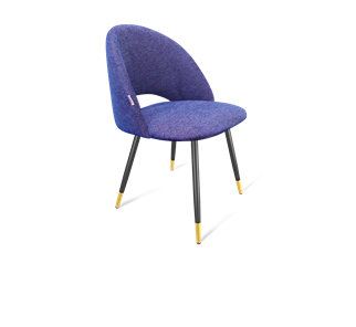 Обеденный стул SHT-ST34 / SHT-S95-1 (синий мираж/черный муар/золото) в Перми