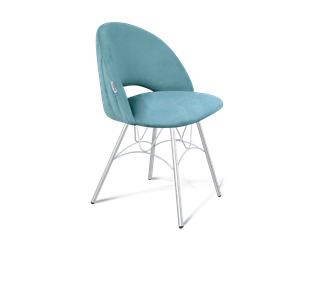 Обеденный стул SHT-ST34-1 / SHT-S100 (голубая пастель/хром лак) в Перми