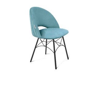 Обеденный стул SHT-ST34-1 / SHT-S107 (голубая пастель/черный муар) в Перми