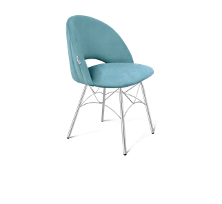 Обеденный стул SHT-ST34-1 / SHT-S107 (голубая пастель/хром лак) в Перми