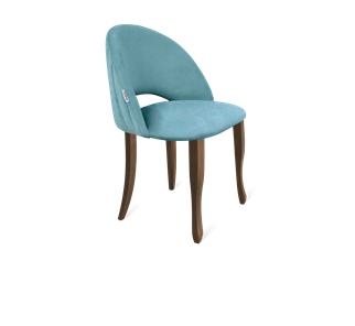 Обеденный стул SHT-ST34-1 / SHT-S122 (голубая пастель/темный орех/черный муар) в Перми - предосмотр