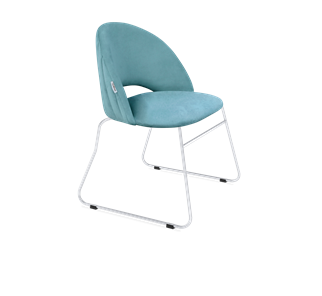 Обеденный стул SHT-ST34-1 / SHT-S167 (голубая пастель/хром лак) в Перми